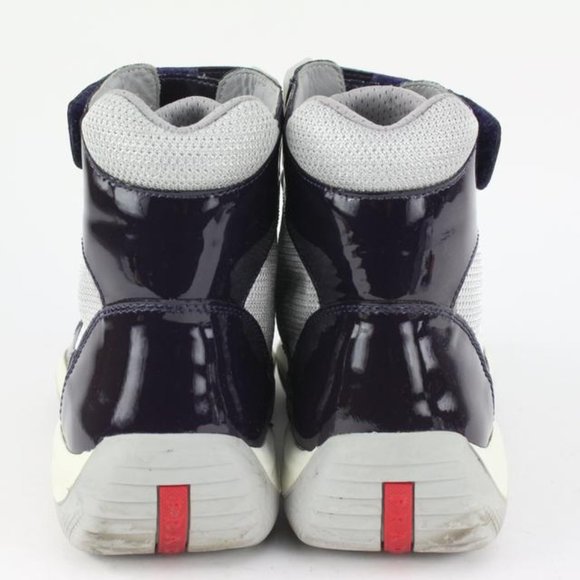 Prada Men's 10 US Cup Patent Leather Vernice Bike Sneaker 4T0341 - Picture 8 of 12